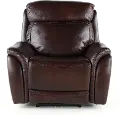 Happy-Happy Brown Leather-Match Power Recliner