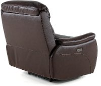Transitional Brown Leather-Match Power Recliner - Happy Happy-3