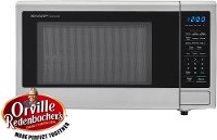 SMC1132CS Sharp Countertop Microwave - 1.1 cu. ft. Stainless Steel