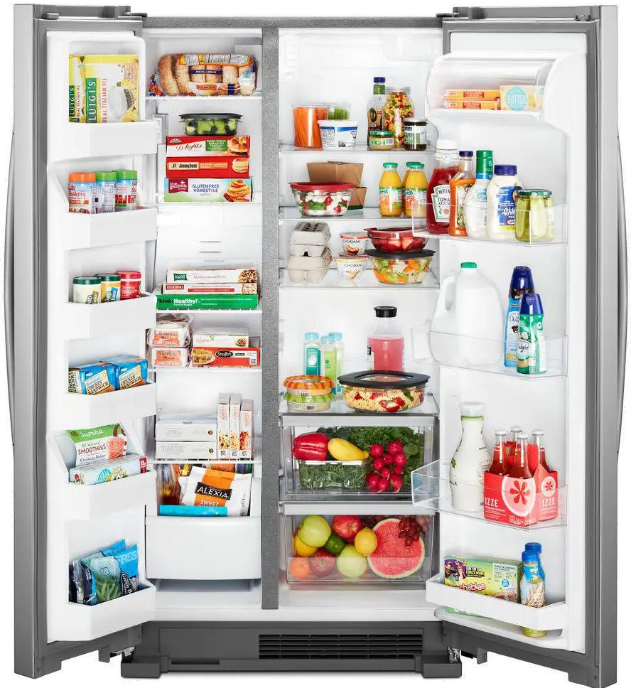 WRS315SNHM Whirlpool 25 cu ft Side by Side Refrigerator - Stainless Steel-2