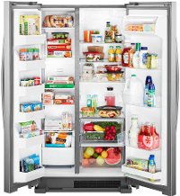 WRS315SNHM Whirlpool 36 Inch Side-by-Side Refrigerator - 25 cu. ft., Stainless Steel-2