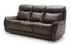 Brown Leather-Match Power Reclining Living Room Set - Happy Happy