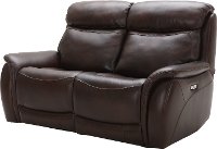Brown Leather-Match Power Reclining Living Room Set - Happy Happy-4