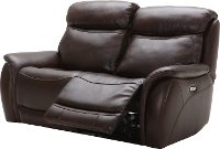 Brown Leather-Match Power Reclining Living Room Set - Happy Happy-5