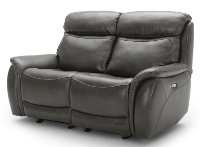 Gray Leather-Match Power Reclining Living Room Set - Happy Happy-4