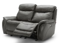 Gray Leather-Match Power Reclining Living Room Set - Happy Happy-5