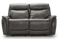 Gray Leather-Match Power Reclining Living Room Set - Happy Happy-6