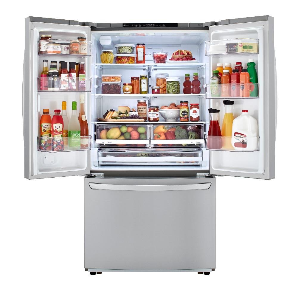 LFCC22426S LG 22.8 cu ft Counter Depth French Door Refrigerator - Fingerprint Resistant Stainless Steel-3