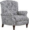 Gray Push Back High Leg Recliner - Zulu