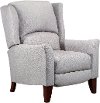 Linen Push Back High Leg Recliner - Lorna