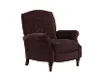 Clearance Wine High Leg Push Back Recliner - Oakley