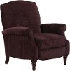 Wine High Leg Push Back Recliner - Oakley