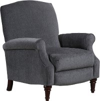 Quartz Gray High Leg Push Back Recliner - Oakley