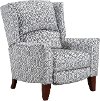 Platinum Gray High Leg Push Back Recliner - Gillian