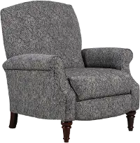 Ramsey Gray Push Back High Leg Recliner