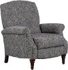 Slate Gray Push Back High Leg Recliner - Ramsey
