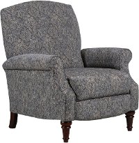 Slate Gray Push Back High Leg Recliner - Ramsey