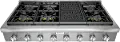 PCG486WL Thermador Gas Rangetop - 48 inch Stainless Steel
