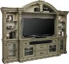 Clearance 4 Piece Antique Sage Entertainment Center - Lafayette