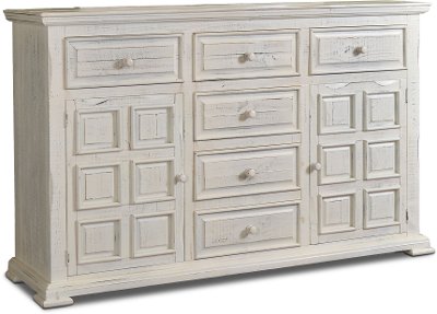 Rustic White Dresser - Marquis