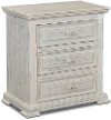 Clearance Rustic White Nightstand - Marquis