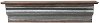 Clearance 43 Inch Pressed Tin and Wood Wall Shelf