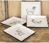 Assorted Square Dolomite Plate With Farm Animal Decal