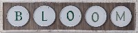 Wood Frame With Metal Plates Spelling Bloom