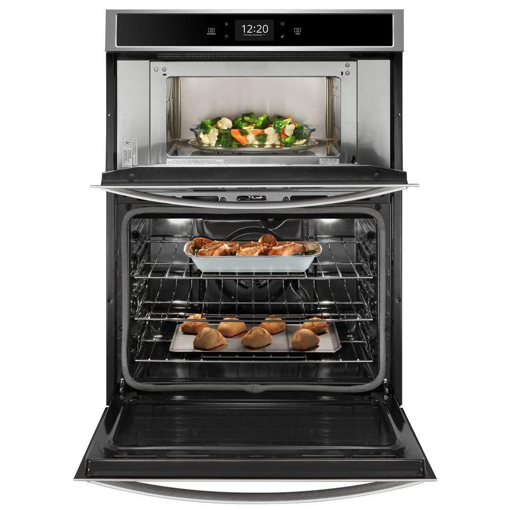 WOC75EC0HS Whirlpool 30 Inch Smart Convection Combination Wall Oven with Microwave - 6.4 cu. ft. Stainless Steel-2