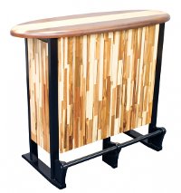 Acadia Wood Surf Board Patio Bar - Woody