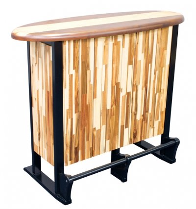 Acadia Wood Surf Board Patio Bar - Woody