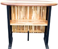 Acadia Wood Surf Board Patio Bar - Woody-2