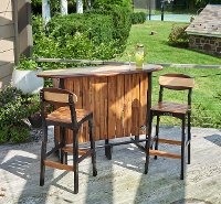 Acadia Wood 3 Piece Bar Set - Woody