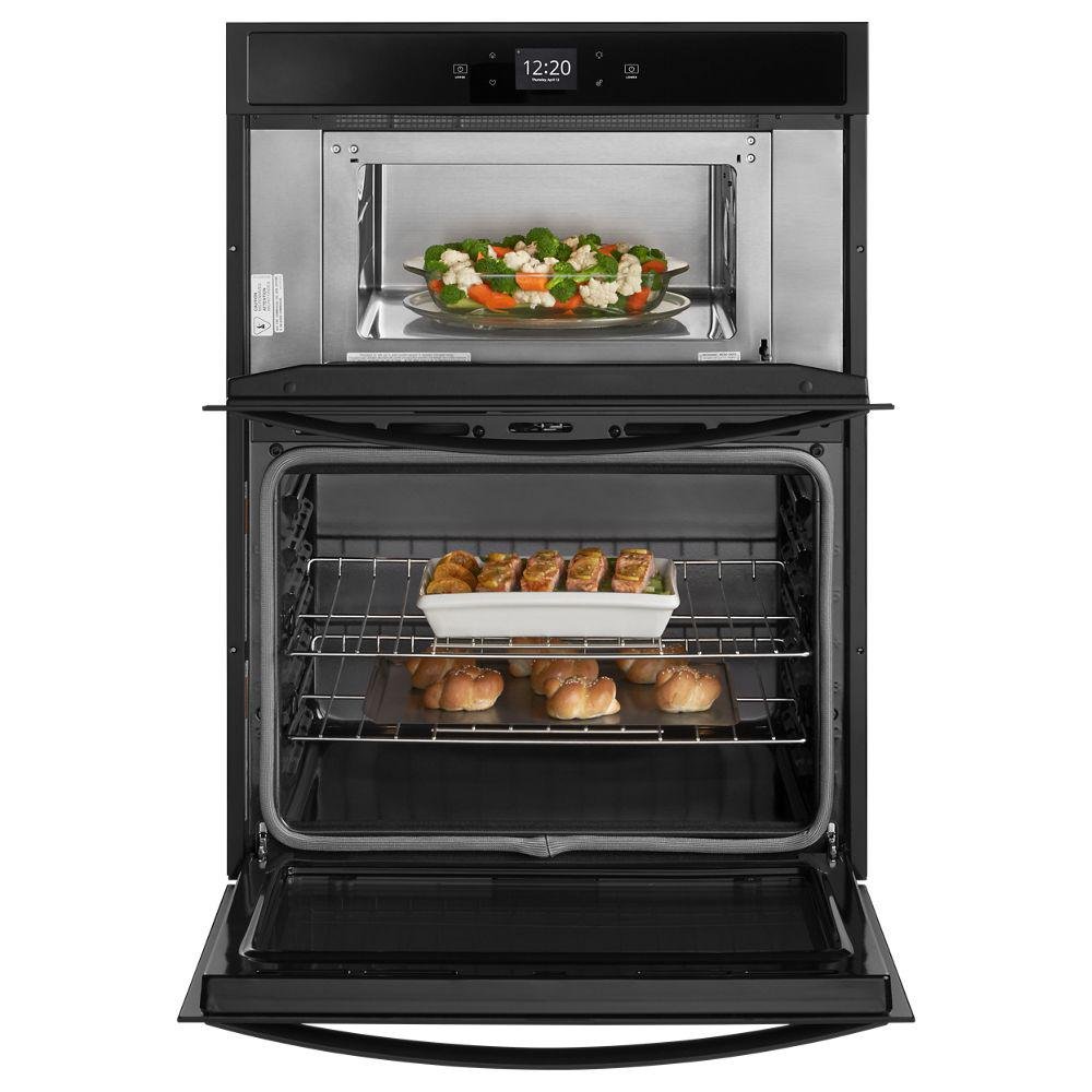 WOC54EC0HB Whirlpool 30 Inch Smart Combination Wall Oven with Microwave - 6.4 cu. ft. Black-2