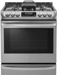 LSG4515ST LG 6.3 cu. ft. Smart WiFi Enabled Electric Slide-in Range - Stainless Steel