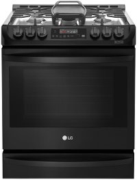 LSG4515BM LG 6.3 cu. ft. Smart WiFi Enabled Electric Slide-in Range - Black Stainless Steel