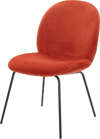 Terra Cotta Orange Office Guest Chair