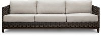 Wicker Patio Sofa with Sunbrella - Nevis