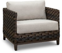 Sunbrella Patio Wicker Lounge Chair - Nevis