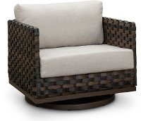 Wicker Patio Motion Chair with Sunbrella Cushion - Nevis
