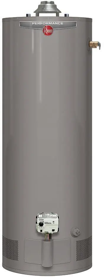 PROG40-38U RH62 EC1 Rheem Ultra Low NOx 40 Gallon Natural Gas Water Heater with 6 Year Limited Warranty-1