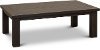 Brown Cast Aluminum Patio Coffee Table - Nevis