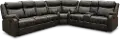 Domino Gray Dual Reclining Sectional