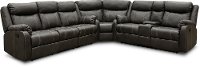 Valor Carbon Gray Dual Reclining Sectional Sofa - Domino