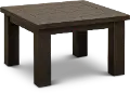 Nevis Contemporary Brown Patio End Table