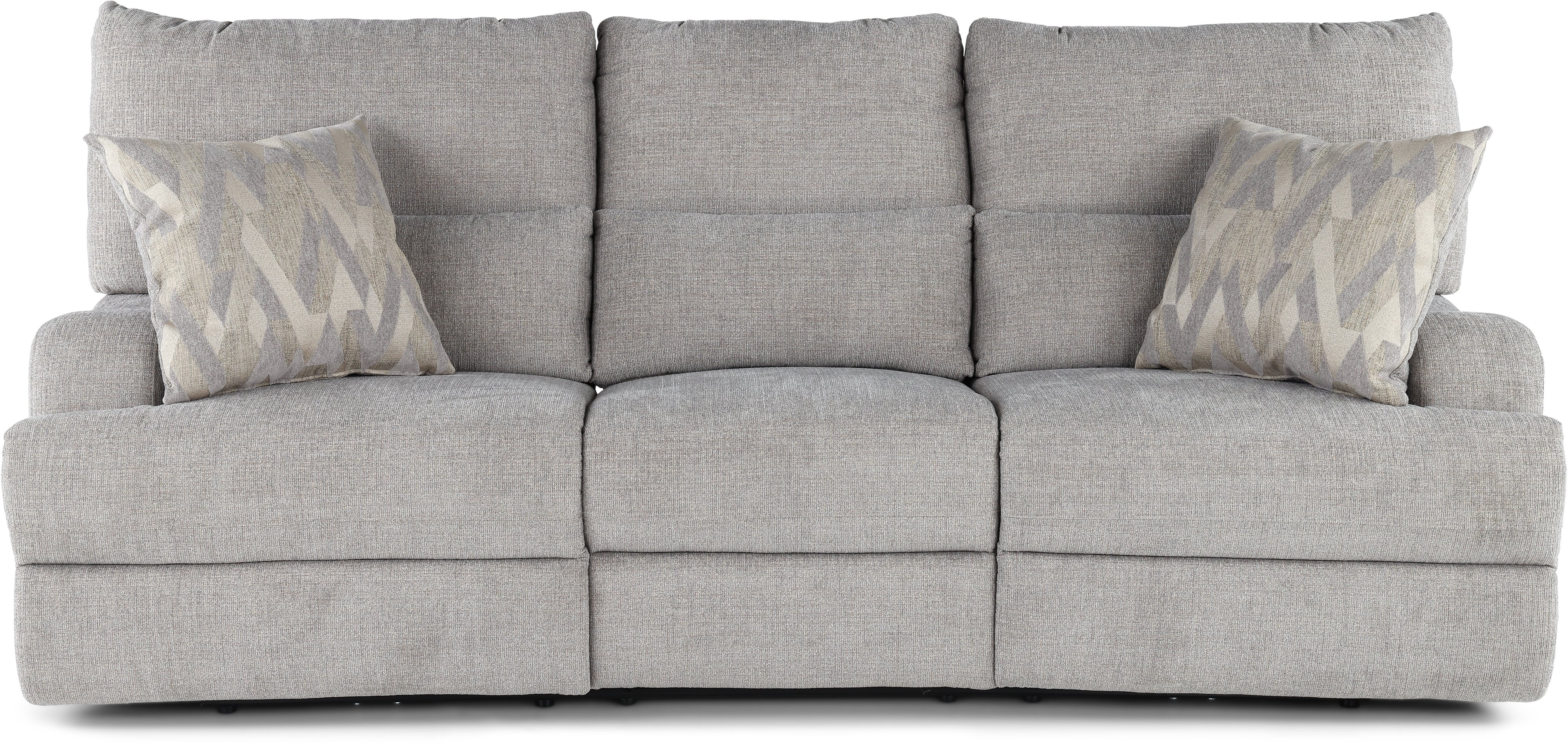 Archie Shark Gray Power Reclining Sofa - Brindle-1