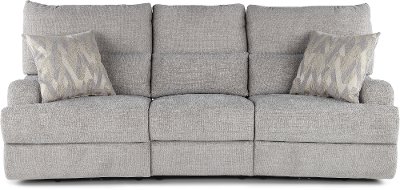 Archie Shark Gray Power Reclining Sofa - Brindle