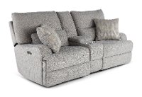 Archie Shark Gray Power Reclining Loveseat - Brindle-2