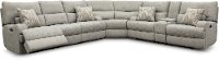 Archie Shark Gray Power Reclining Sectional Sofa - Brindle