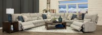 Archie Shark Gray Power Reclining Sectional Sofa - Brindle -2
